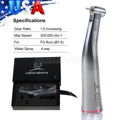 1:5 Increasing Fiber Optic Contra Angle Handpiece E-type Electric Motor