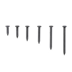 Round Head Truss Head Flat Head Screws Assortment – 485 Pcs #6 #8 #10