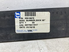 30” Rubber Bumper Dock w/ 45 Degree Angle On Ends 20510672 (New Old Stock)