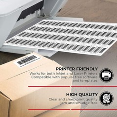 1″ x 2 5/8″ Address Mailing Labels Sheet FBA SKU Labels 30/sheet 30 UP Adhesive