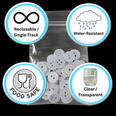 10000 ZIP SEAL BAGS 2″ x 3″ CLEAR 2 MIL PLASTIC RECLOSABLE TOP LOCK MINI BAGGIES