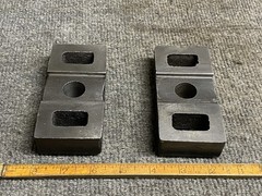 Cast Iron Machine Base Mounting Blocks 4-3/4” X 2-1/2” X 1” Unbranded