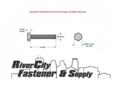 1/4-20 x 5 Tap Bolts Grade 8 Hex Head Screws 1/4x20x5 Full Thread 1/4×20 x 5″