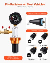 VEVOR Radiator Vacuum Refill Kit Universal Car Cooling System Vacuum & Fill Kit