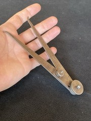 RARE Antique Starrett 6″ Outside Locking Joint Calipers EARLY 1885 DESIGN PATENT