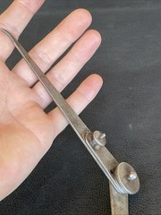 RARE Antique Starrett 6″ Outside Locking Joint Calipers EARLY 1885 DESIGN PATENT