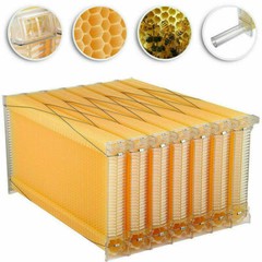 Comb Hive Frame Beehive 7PCS Upgraded Auto Honey Bee Hive Frames Beekeeping Hive