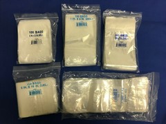 Clear 2MIL Zipper Zip-Lock Seal Top Reclosable Resealable Poly Bags 2 Mil 2-MIL