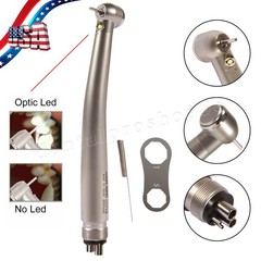 Dental Fiber Optic E-generator LED High Speed Handpiece Internal 3 Spray 4 Hole