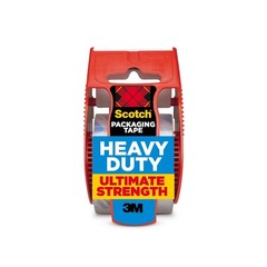 Scotch Heavy Duty Packing Tape, Clear, 1.88″x27.7yd, 1 Roll with Dispenser