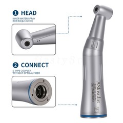Dental Slow Low Speed Handpiece Push Contra Angle/Air Motor NSK Style 2/4 Holes