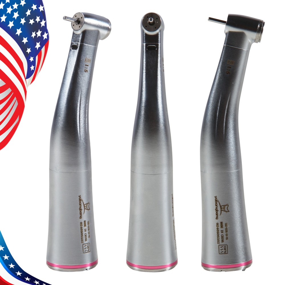 Yabangbang LED Dental Electric-Handpiece 1:5 Contra Angle Fiber Optic High-Speed