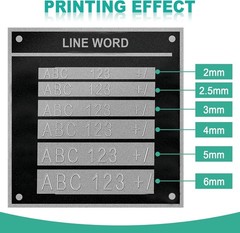 Metal Nameplate Stamping Machine Semi-Automatic Embosser Dog Tag Printer Label M