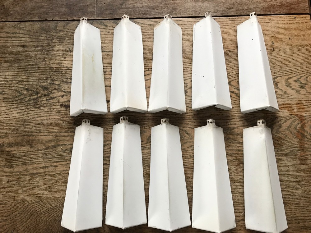10 – NEW Aluminum Outside Siding Corners 8 Inches Nails Included FREE SHIPPING