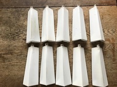 10 – NEW Aluminum Outside Siding Corners 8 Inches Nails Included FREE SHIPPING
