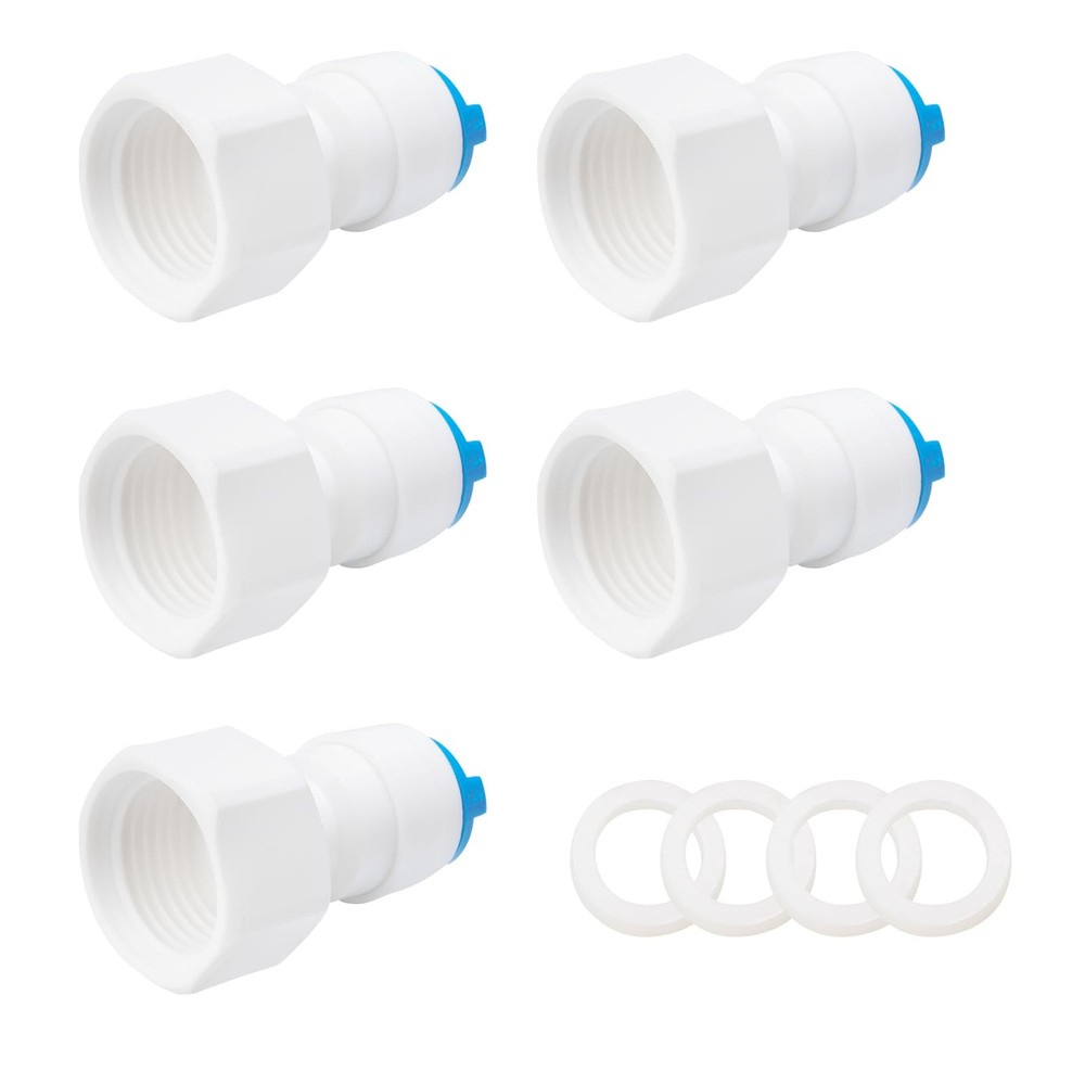 1/2female To 3/8o.d Quick Connect5 Pack Hose Adapter Plastic Female 1/2 To 3/