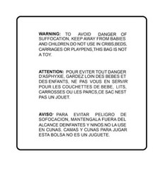 Clear Bags Suffocation Warning Self Seal Merchandise Bag 1.5 Mil -ST ShipMailers