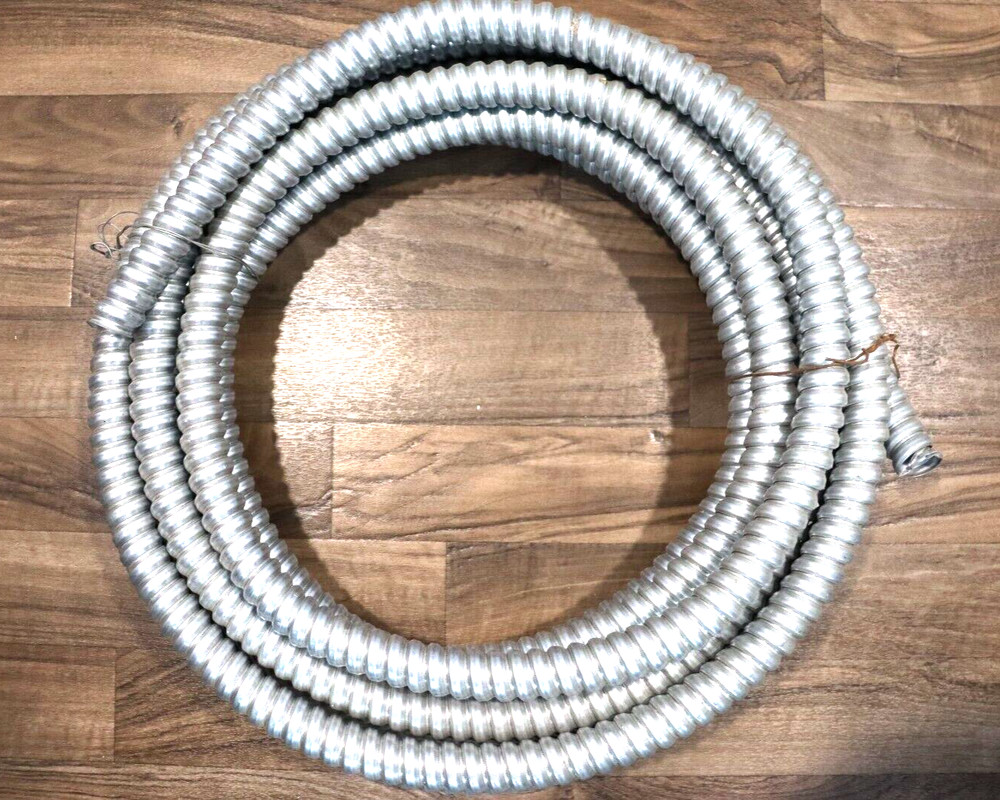 Aluminum Flexible Electrical Conduit, 1 inch in Diameter, Various Lengths