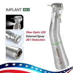 Dental Implant Handpiece 20:1 LED Contra Angle Fit Surgical Implant Motor