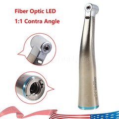 Dental 1:1 LED Fiber Optic Contra Angle Low Speed Handpiece Inner fit NSK E-type