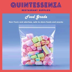 6” x 18” = 6 Mil Thick Clear Zipper Reclosable Poly Bags by Quintessenza