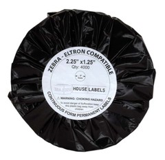 ZEBRA 2.25 x 1.25 WHITE Direct Thermal Labels – 3″ CORE – (14) Rolls/4000 ZT410