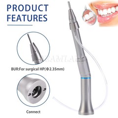 Dental 20 Degree Straight Head 1:1 Direct Drive Surgical Contra Angle BY