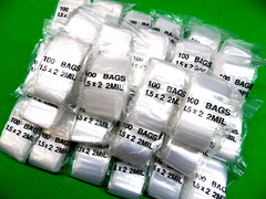 1-1/2″ x 2″ Zip Seal Top Lock Bags 6000 Clear 2mil Poly Bags Reclosable Baggies