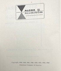 Alcoa Structural Handbook 1960 Design Manual for Aluminum Metalworking Factory