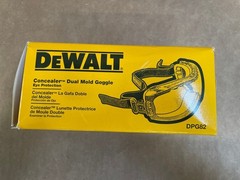 Dewalt DPG82 Concealer Anti-Fog Dual Mold Safety Goggle New
