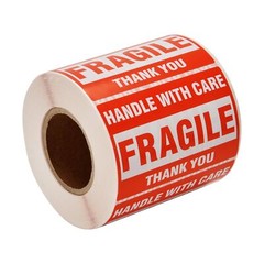 10000 2 x 3 Fragile Stickers Hand With Care Shipping Mailing Labels ( 20 Rolls )
