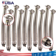 10X KaV Style Dental Fiber Optic LED High Speed Handpiece Internal 3 Spray 4Hole