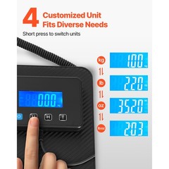 Uimoso 440 lbs Digital Shipping Scale with Dual Precision for Postal and Freight