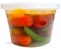 16 oz. Round Plastic Deli Food Soup Freezer Container 12 Pack – 100% BPA Free!