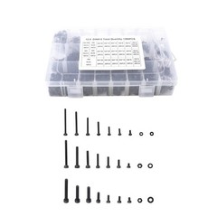 1260PCS HEX SOCKET METRIC BOLT ASSORTMENT M2 M3 M4, 21 SIZES 4MM TO 30MM HEX