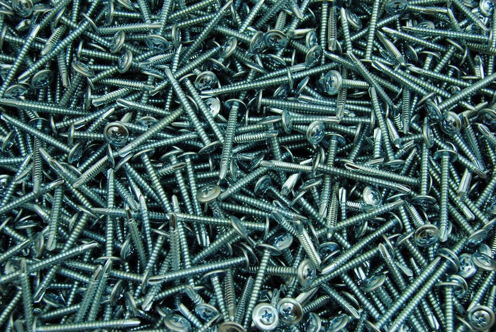 (500) Phillips Mod Truss Head #8 x 1-5/8 Self-Drilling K-Lath Tek Screws