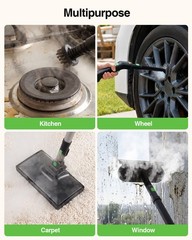 Taskstar Steamer for Cleaning 1.6L Large Tank Household Steam Cleaner 22 Tools