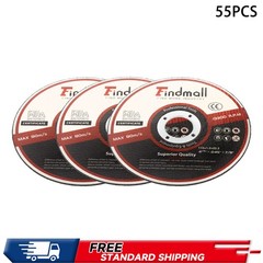 55 Pack 4-1/2″ x 3/64″ x 7/8″ Cut Off Wheels Stainless Steel Metal Cutting Discs