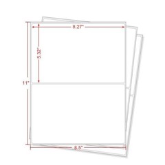 100-20000 Premium 8.5×5.5 Round Corner Shipping Labels Half Sheet Self Adhesive