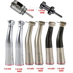 X95L Dental 1:5 LED Fiber Optic Contra Angle Handpiece Red Ring fit NSK Ti-MAX