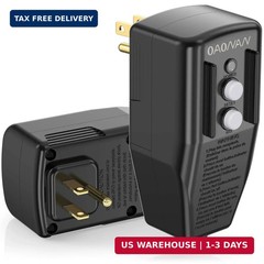 GFCI Replacement Plug Assembly Auto Reset 15 Amp 3 Prongs, 5 Years Warranty, Gro