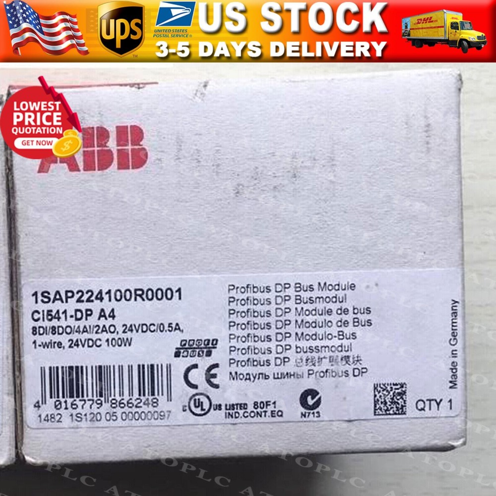 1PC New ABB 1SAP224100R0001 CI541-DP PLC Module Fast Shipping