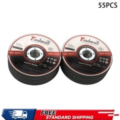 55 Pack 4-1/2″ x 3/64″ x 7/8″ Cut Off Wheels Stainless Steel Metal Cutting Discs