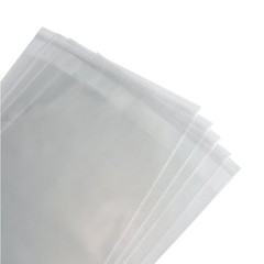 100 Count 10×13 Inch Clear Poly Bags Packaging Clothing Self Seal Cellophane