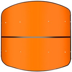 Orange Canopy For 52″ × 52″ Equipped Tractors & Mowers W/ 2″ x 2″ or 2″ x 3″ ROP