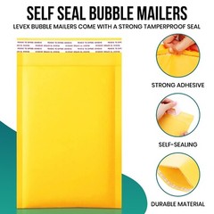 Any Size 50/100/200/500 Kraft Bubble Mailers Padded Envelope Shipping Bags Seal