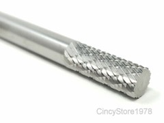 SA1D Cylindrical Tungsten Carbide Burr Bur Cutting Tool Die Grinder Bit 1/4″ NEW