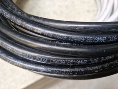 2 AWG Copper THHN THWN-2 Wires White and Black 600V Length 48 feet 8″ inches