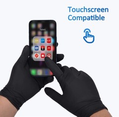 Black Nitrile Disposable Gloves 4 & 5 Mil, Latex & Powder Free