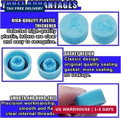 Car A/C Valve Core Cap, AC System Charging Port Seal Caps, Leakproof High & Low